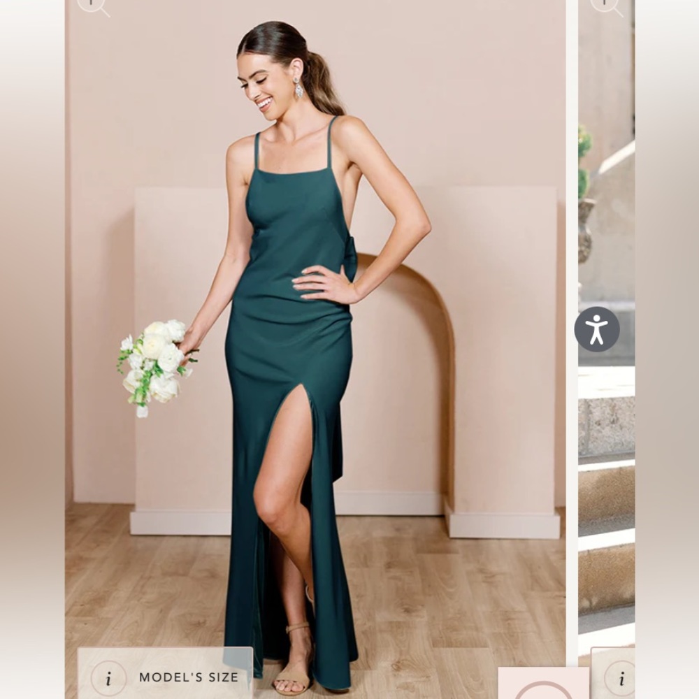 Emerald bridesmaid dress